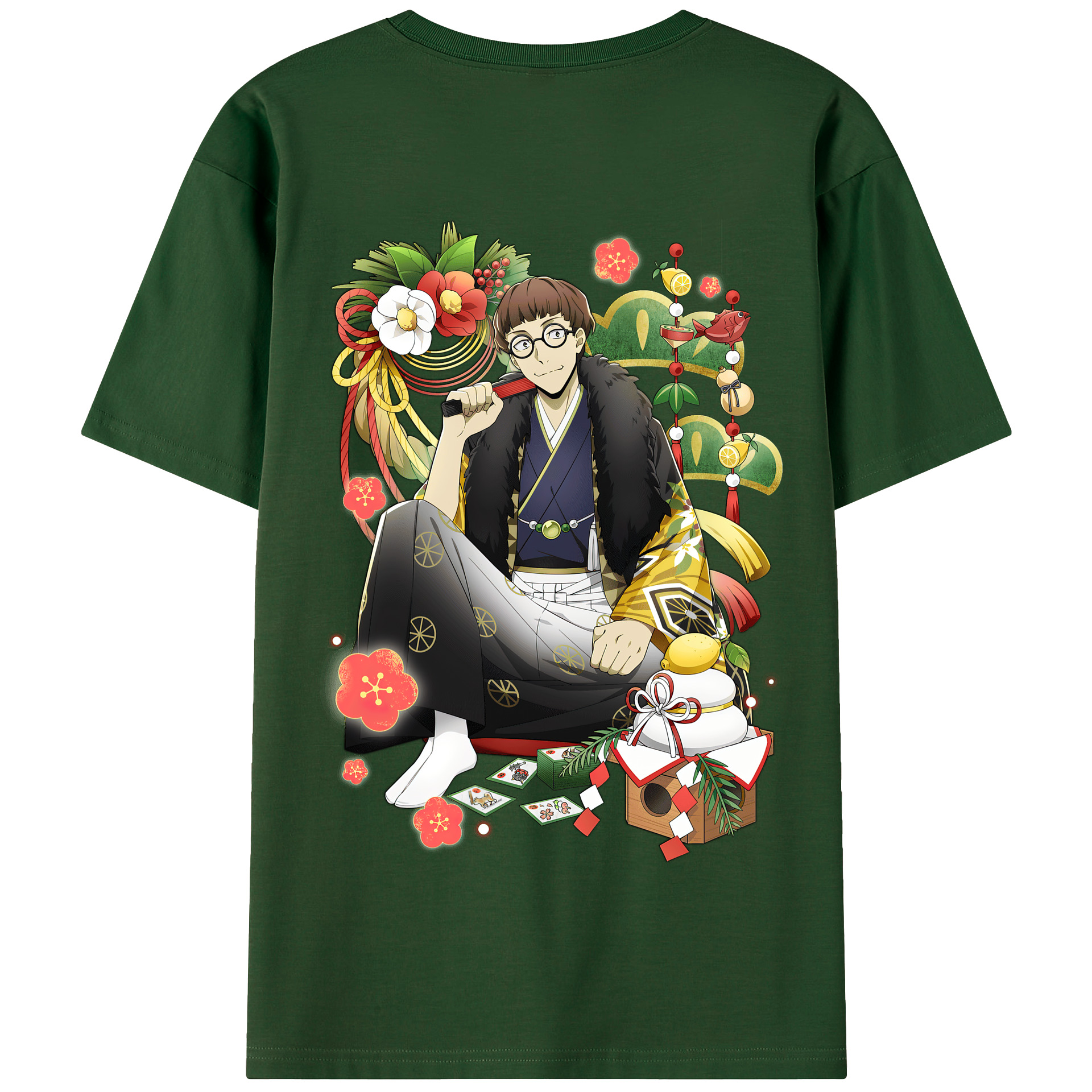 （画像用） 文豪ストレイドッグス Bungo Stray Dogs 綿100％半袖Tシャツ（背面プリント）